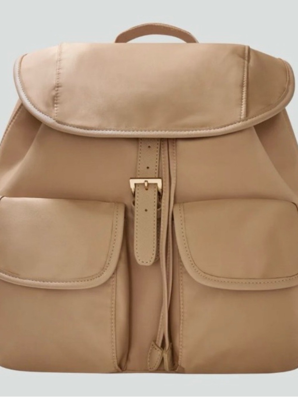 Year of Ours Taupe Backpack with Front Pockets